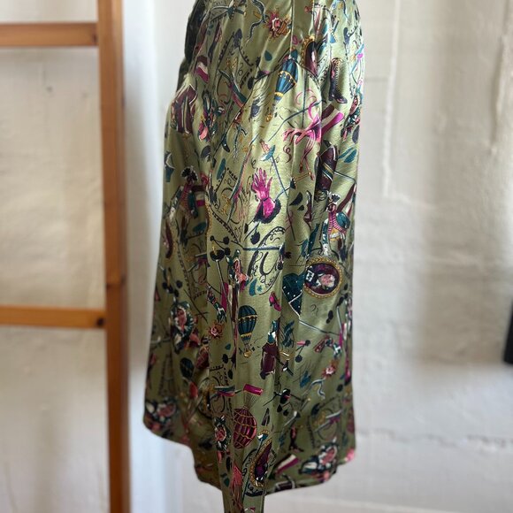 Vintage "CRISCA" circus silk long sleeves shirt / Size 42 - Picture 9 of 10